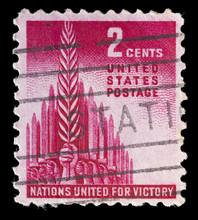 USA Used Postage Stamp Representing The Battle Of Allied Forces