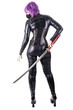 © michelaubryphoto - Sexy woman with katana isolated on white background.