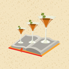 Canvas Print - cocktail recipe design 