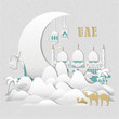 UAE culture elements set
