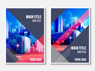 Wall Mural - vector design for annual report cover. business booklet brochure flyer.
