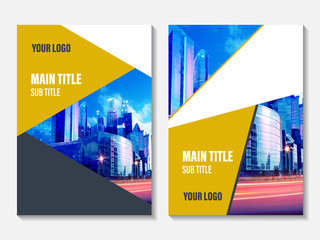 Wall Mural - vector design for annual report cover. business booklet brochure flyer.