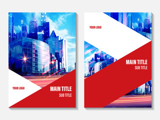 Wall Mural - vector design for annual report cover. business booklet brochure flyer.