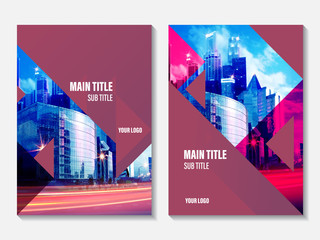 Wall Mural - vector design for annual report cover. business booklet brochure flyer.