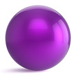 Sphere round button purple ball geometric shape basic circle