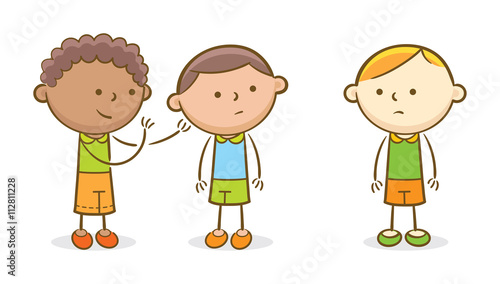 Kids Gossiping Stock Vector Adobe Stock Kids Gossiping Stock Vector Adobe Stock