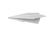 Origami paper airplane. Isolated on white background.