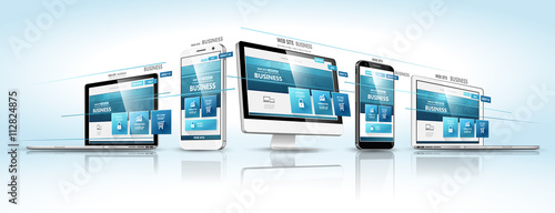 Fotografía Web design concept. Vector
