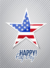 Canvas Print - happy flag day us star illustration design