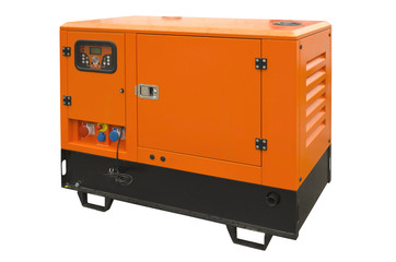 Big generator isolated on a white background