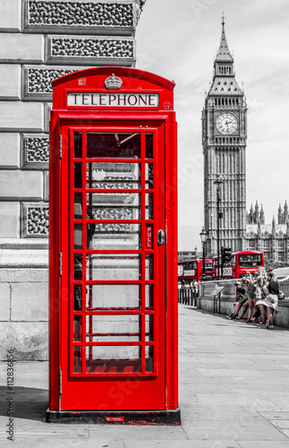 Naklejka - mata magnetyczna na lodówkę london turist