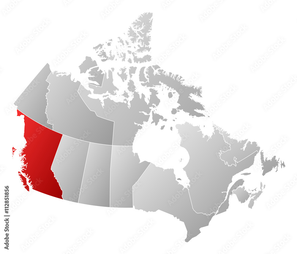 British Columbia World Map