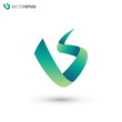 Abstract Letter V S Vector Logo