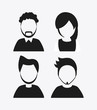 © Jemastock - People design. Avatar icon. White background, vector