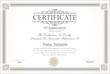 Retro vintage certificate or diploma template 