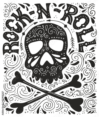 Board z aluminiowym obramowaniem Plakat rock-n-roll
