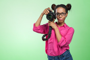 Canvas Print - African American photographer