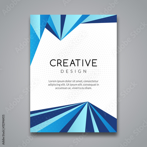 Business Report Design Flyer Template Background With Colorful Lines Brochure Cover Flyer Template Mockup Layout Vector Buy This Stock Vector And Explore Similar Vectors At Adobe Stock Adobe Stock