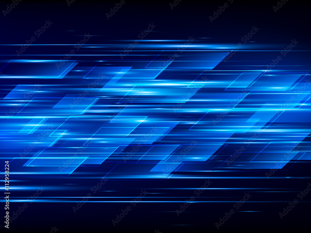 High speed. Hi-tech. Abstract technology background. Vector ...