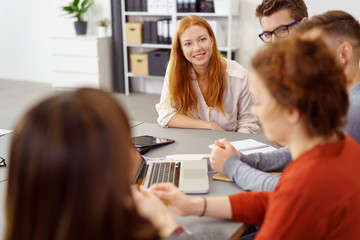 Canvas Print - zusammenarbeit im büro