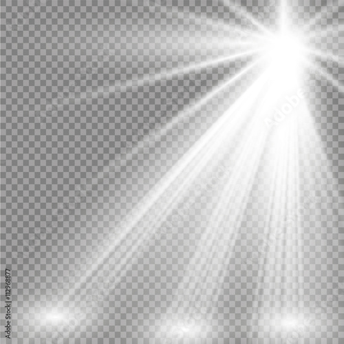 Fotografia, Obraz  Vector spotlight. Light effect