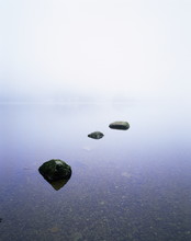 Three Stones On The Edge Of Grasmere, Lake District National Park, Cumbria