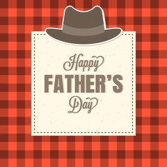 Wall Mural - Happy father's day illustration vector template, design for card or background with calligraphic font, typographical Father's day in vintage style