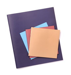 Wall Mural - Group of color blank brochures