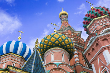 St Basils cathedral on Red Square in Moscow