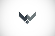  Letter W Wolf Logo