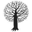 Vector illustration with a tree