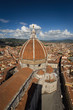 Duomo - Cattedrale di Santa Maria del Fiore in Florence as seen from the Giotto's bell tower