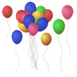 Festive Balloons. Vector illustration EPS 10