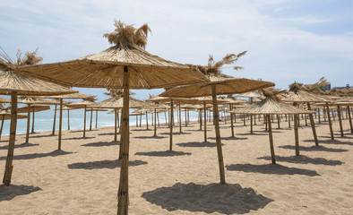 Canvas Print -  Beach holiday ,summer attraction and resort at the Black Sea in Varna, Bulgaria