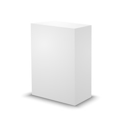 Blank white prism, 3d box template