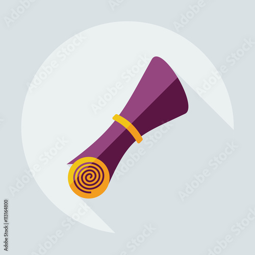 Fotografie, Obraz Flat modern design with shadow icons folder decree