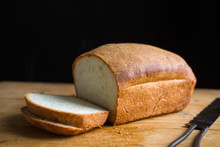 Freshly Sliced Homemade Bread