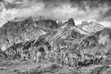 Alpine landscape in the Dolomites, Italy, Europe