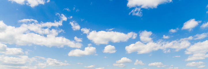 Wall Mural - blue sky with cloud closeup