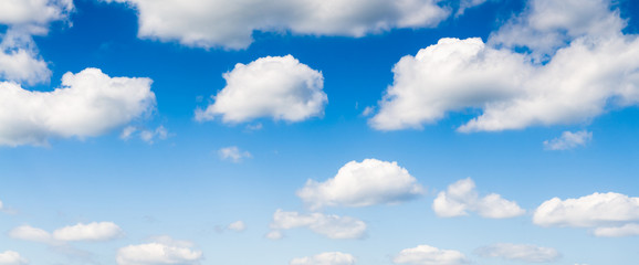 Wall Mural - blue sky with cloud closeup