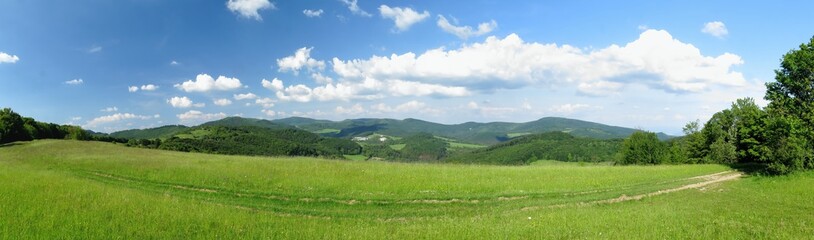 Naklejka na meble Panorama view from Povazsky inovec mountains near Nová Lehota in Slovakia