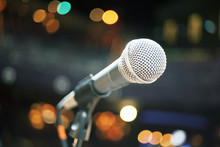 Microphone On Stage,