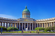 Kazan Cathedral or Cathedral of Our Lady of Kazan on Nevsky Prospect in St. Petersburg, Russia