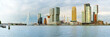Skyline von Rotterdam mit Erasmusbrücke, Holland