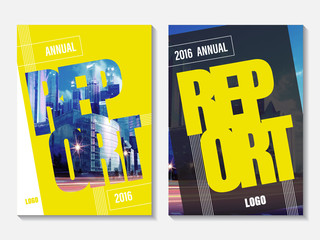 Wall Mural - vector design for annual report cover. business booklet brochure flyer.