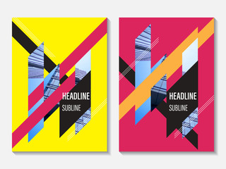 Wall Mural - vector design for annual report cover. business booklet brochure flyer.