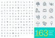 163 line icons
