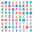 Clothes colored icons