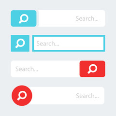 Wall Mural - vector flat search bar.