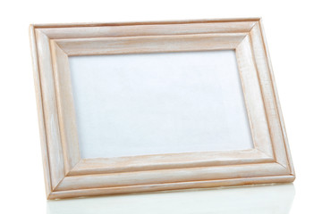 frame for picture or photo on white isolated background